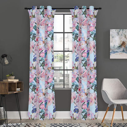 Blossom Floral Flower Pattern Print Curtain
