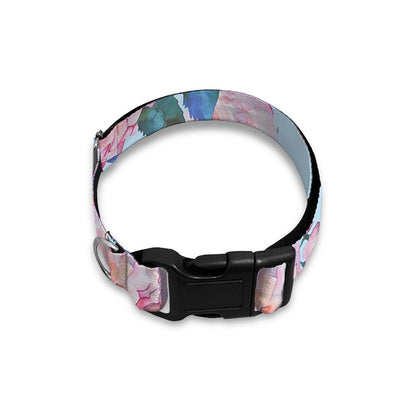 Blossom Floral Flower Pattern Print Dog Collar