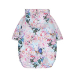 Blossom Floral Flower Pattern Print Dog Zip Up Hoodie