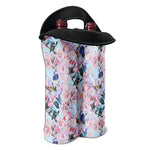 Blossom Floral Flower Pattern Print Double Neoprene Wine Tote