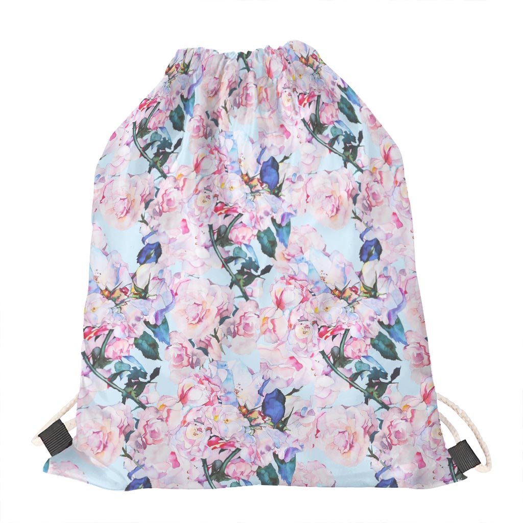 Blossom Floral Flower Pattern Print Drawstring Bag