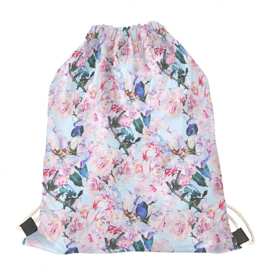 Blossom Floral Flower Pattern Print Drawstring Bag