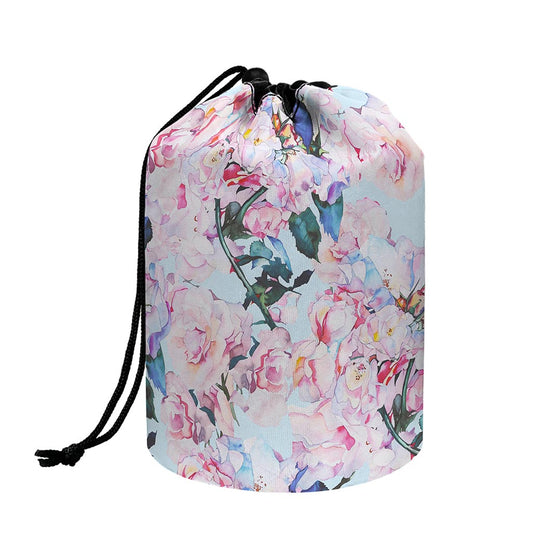 Blossom Floral Flower Pattern Print Drawstring Makeup Bag