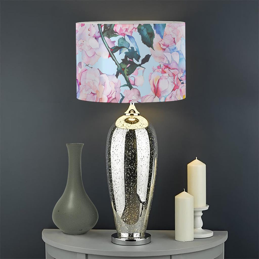 Blossom Floral Flower Pattern Print Drum Lamp Shade