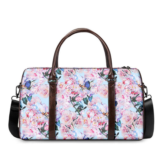 Blossom Floral Flower Pattern Print Duffle Bag