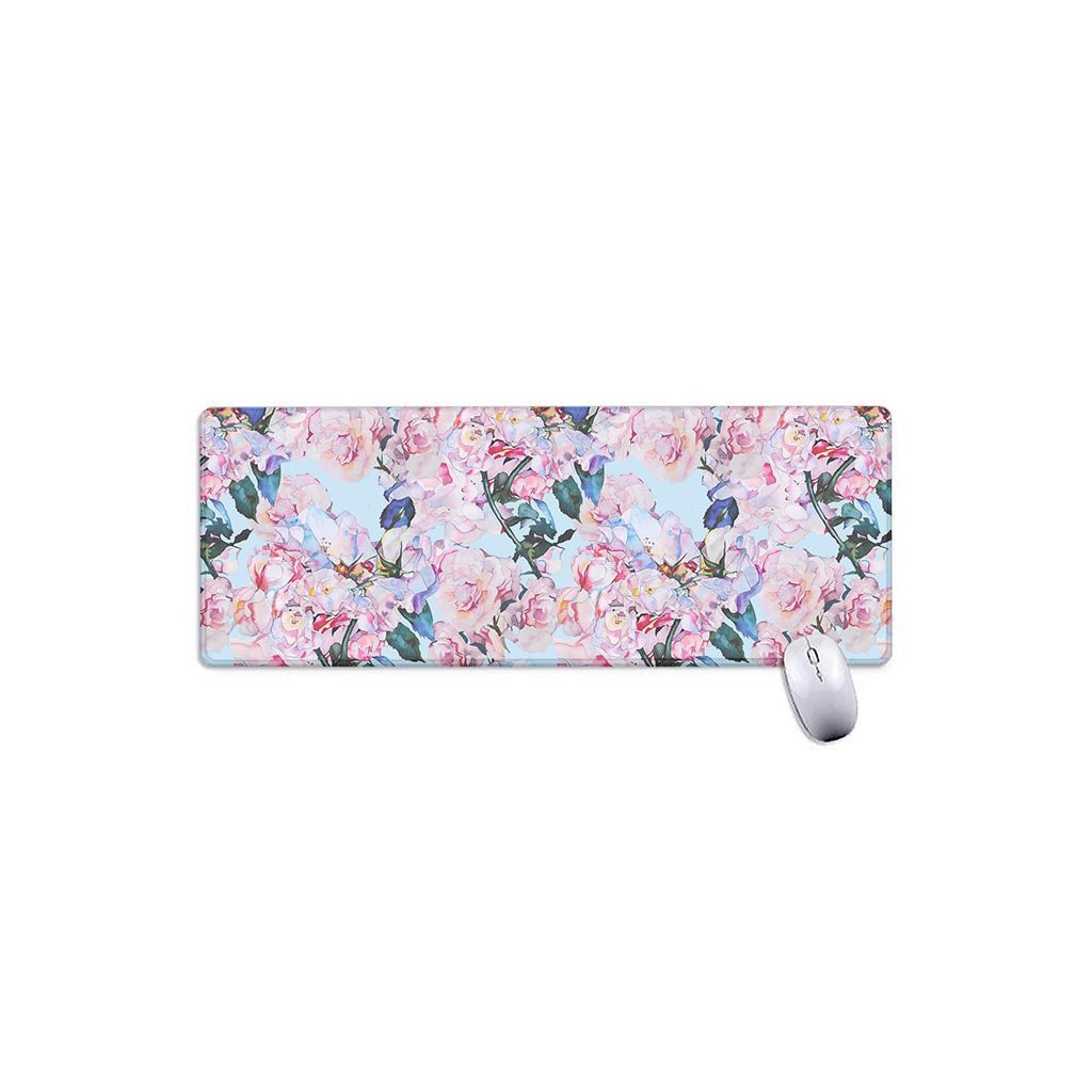 Blossom Floral Flower Pattern Print Extended Mouse Pad