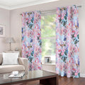 Blossom Floral Flower Pattern Print Extra Wide Grommet Curtains