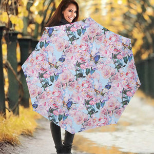 Blossom Floral Flower Pattern Print Foldable Umbrella