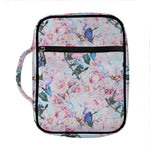 Blossom Floral Flower Pattern Print Front Pocket Bible Bag