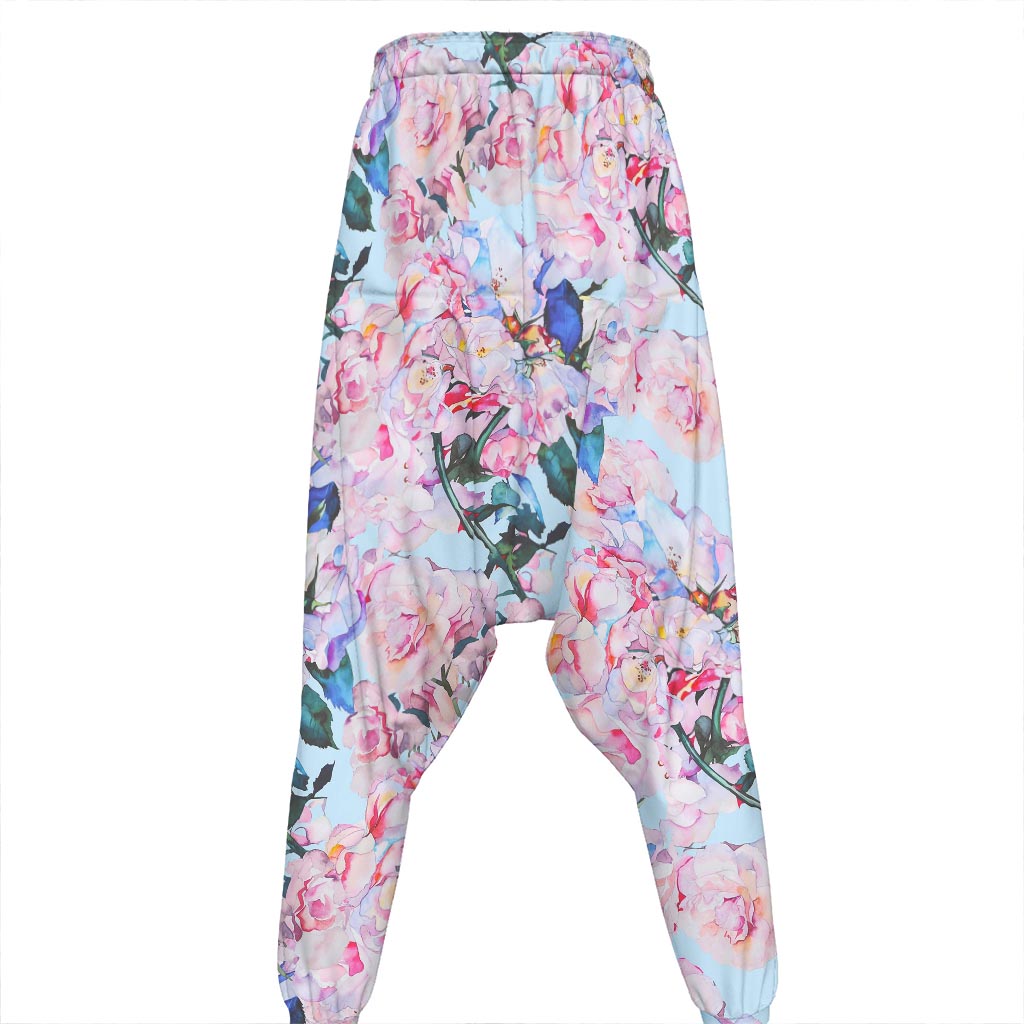 Blossom Floral Flower Pattern Print Hammer Pants