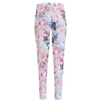 Blossom Floral Flower Pattern Print High-Waisted Pocket Leggings