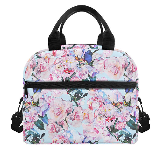 Blossom Floral Flower Pattern Print Insulated Lunch Bag