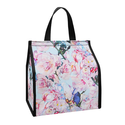 Blossom Floral Flower Pattern Print Insulated Lunch Tote