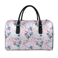 Blossom Floral Flower Pattern Print Leather Duffel Bag
