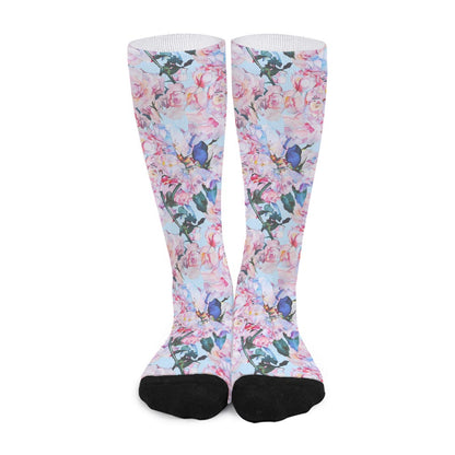 Blossom Floral Flower Pattern Print Long Socks