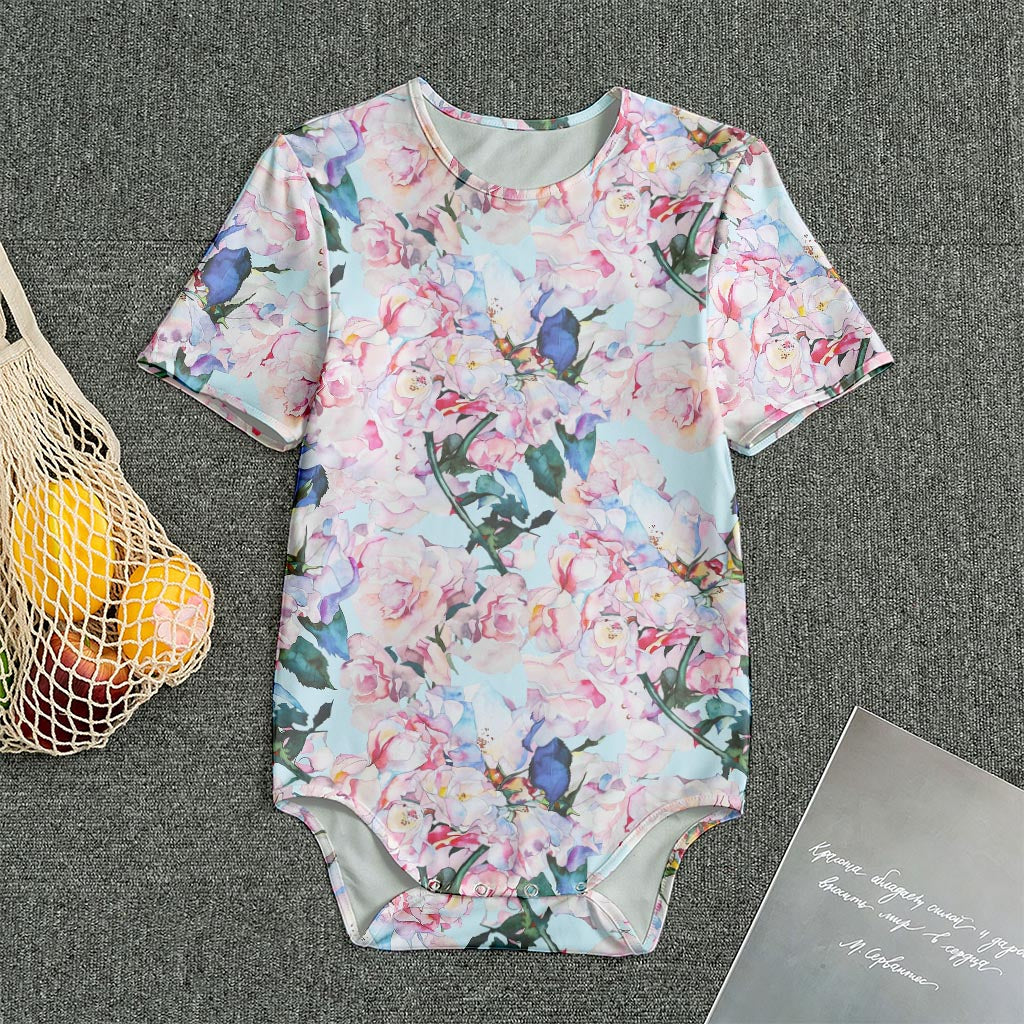 Blossom Floral Flower Pattern Print Men's Bodysuit