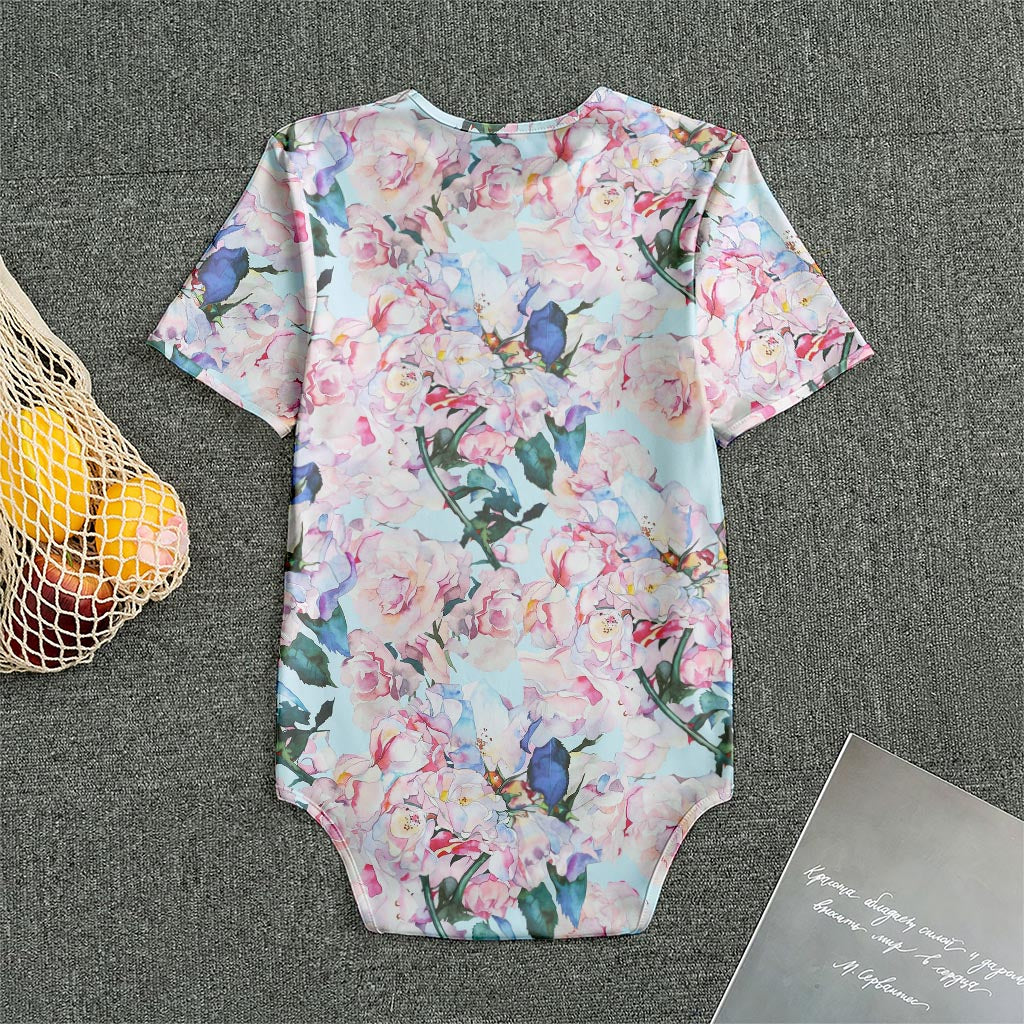 Blossom Floral Flower Pattern Print Men's Bodysuit