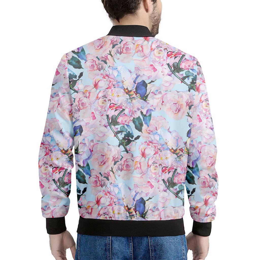 Blossom Floral Flower Pattern Print Men's Bomber Jacket