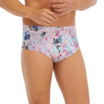 Blossom Floral Flower Pattern Print Men's Briefs