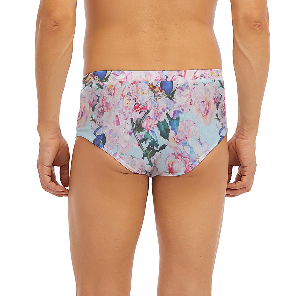 Blossom Floral Flower Pattern Print Men's Briefs