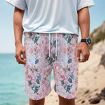 Blossom Floral Flower Pattern Print Men's Cargo Shorts