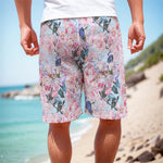 Blossom Floral Flower Pattern Print Men's Cargo Shorts