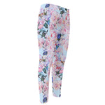 Blossom Floral Flower Pattern Print Men's Compression Pants