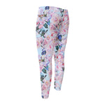 Blossom Floral Flower Pattern Print Men's Compression Pants