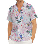 Blossom Floral Flower Pattern Print Men's Deep V-Neck Shirt