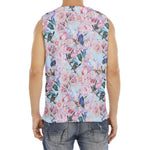 Blossom Floral Flower Pattern Print Men's Fitness Tank Top