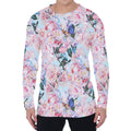 Blossom Floral Flower Pattern Print Men's Long Sleeve T-Shirt