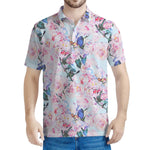 Blossom Floral Flower Pattern Print Men's Polo Shirt