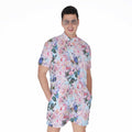 Blossom Floral Flower Pattern Print Men's Romper
