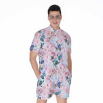 Blossom Floral Flower Pattern Print Men's Rompers