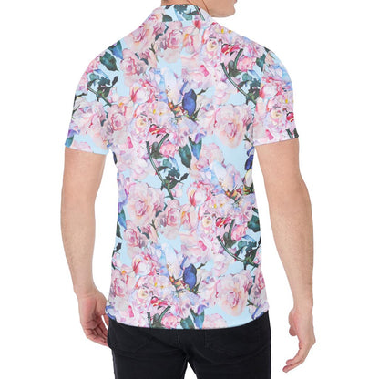 Blossom Floral Flower Pattern Print Men's Shirt