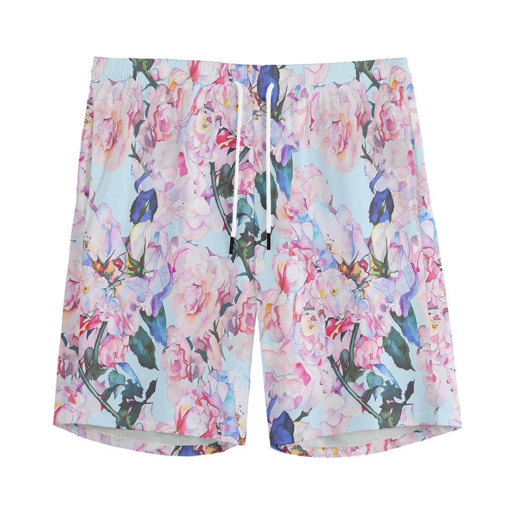 Blossom Floral Flower Pattern Print Men's Sports Shorts