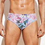 Blossom Floral Flower Pattern Print Men's Swim Briefs