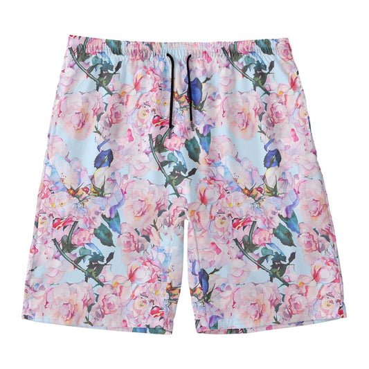 Blossom Floral Flower Pattern Print Men's Swim Trunks