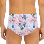 Blossom Floral Flower Pattern Print Men's Triangle Swim Briefs