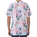 Blossom Floral Flower Pattern Print Men's Velvet T-Shirt
