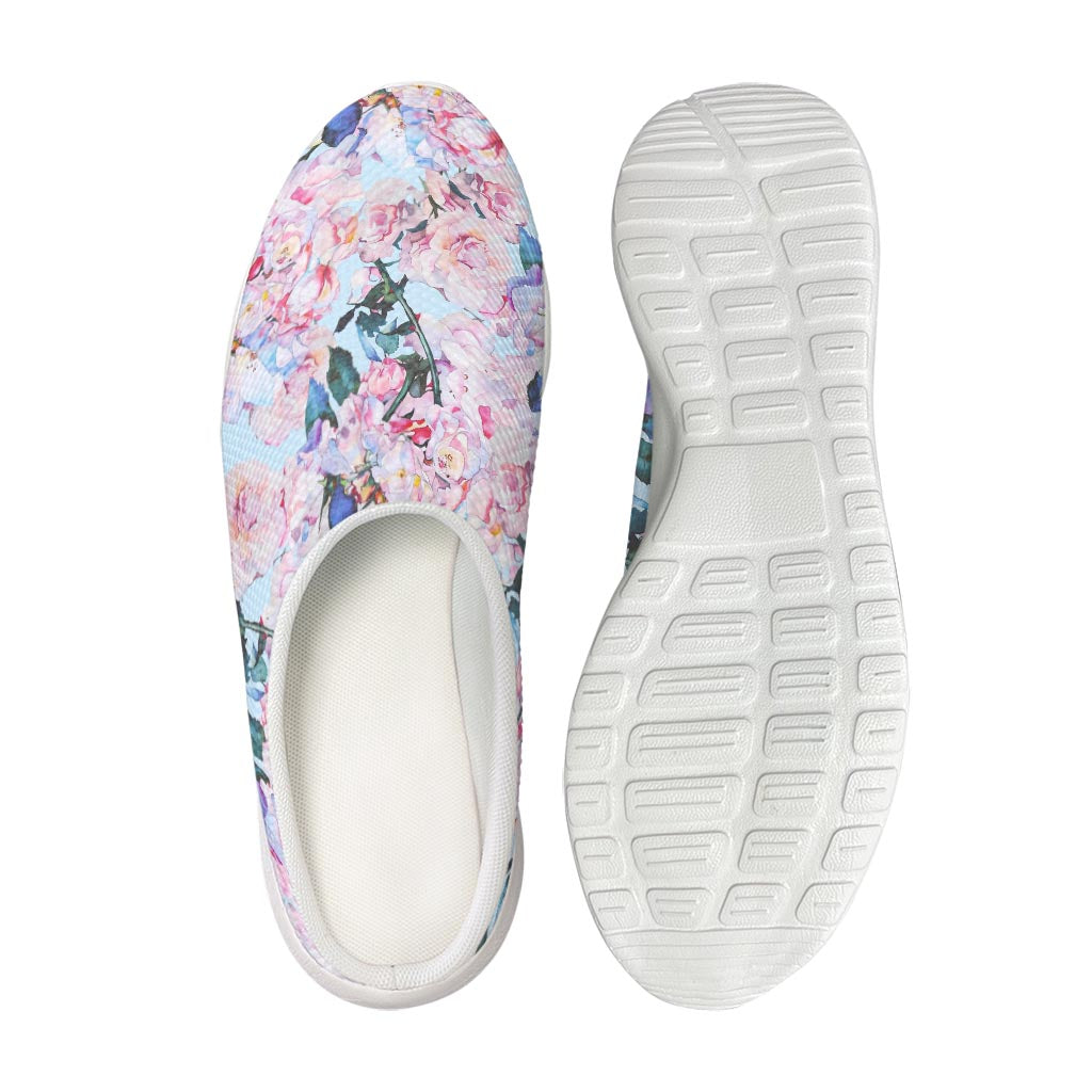 Blossom Floral Flower Pattern Print Mesh Casual Shoes