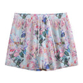 Blossom Floral Flower Pattern Print Mesh Shorts
