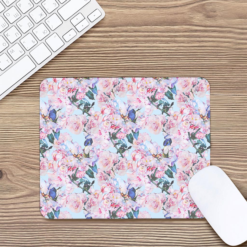 Blossom Floral Flower Pattern Print Mouse Pad