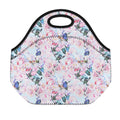 Blossom Floral Flower Pattern Print Neoprene Lunch Bag