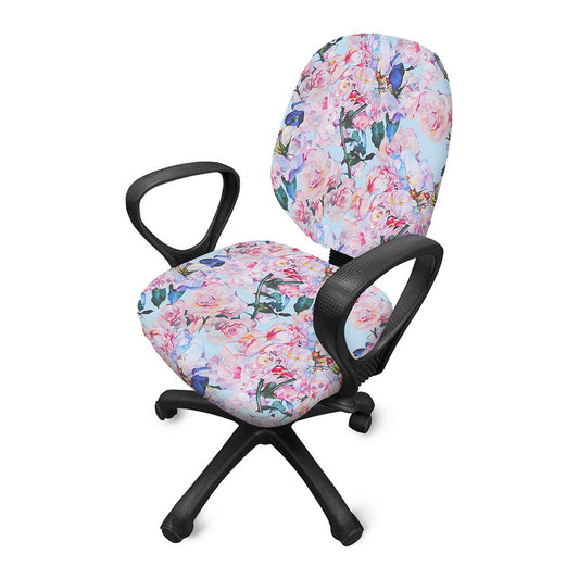 Blossom Floral Flower Pattern Print Office Chair Cover