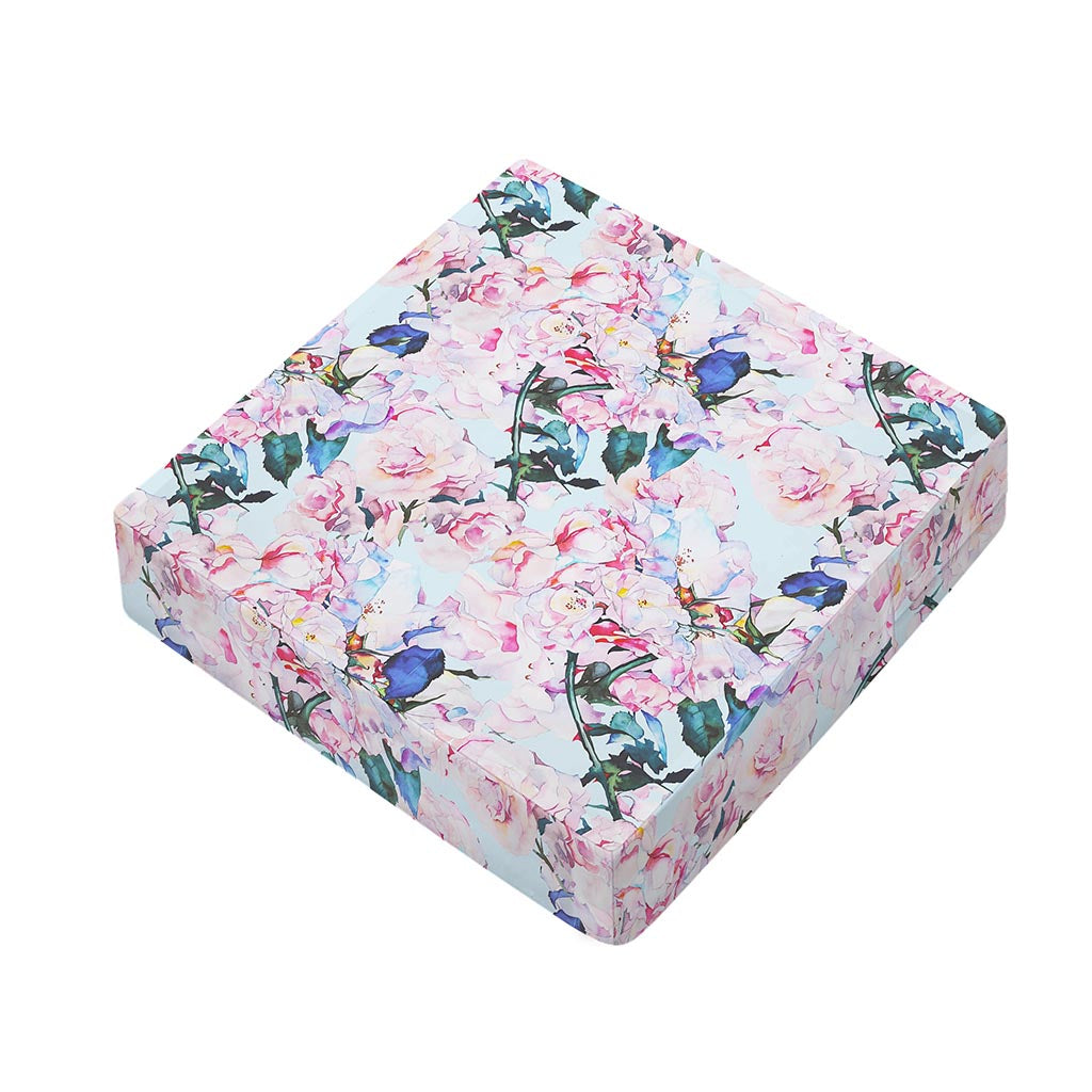 Blossom Floral Flower Pattern Print Outdoor Seat Cushion Cover