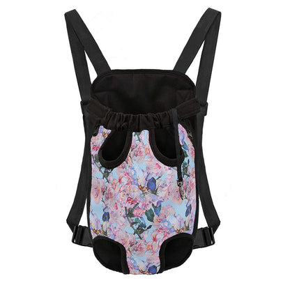 Blossom Floral Flower Pattern Print Pet Carrier Backpack