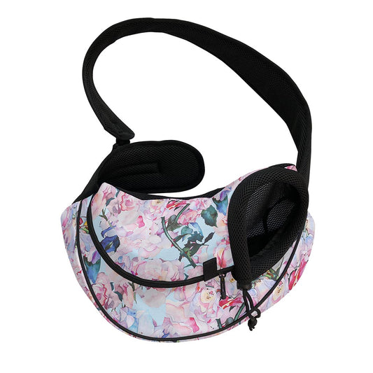 Blossom Floral Flower Pattern Print Pet Sling Carrier