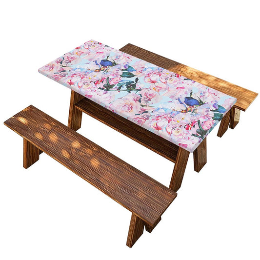 Blossom Floral Flower Pattern Print Picnic Table Cover