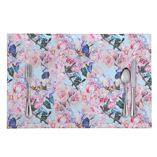 Blossom Floral Flower Pattern Print Placemat